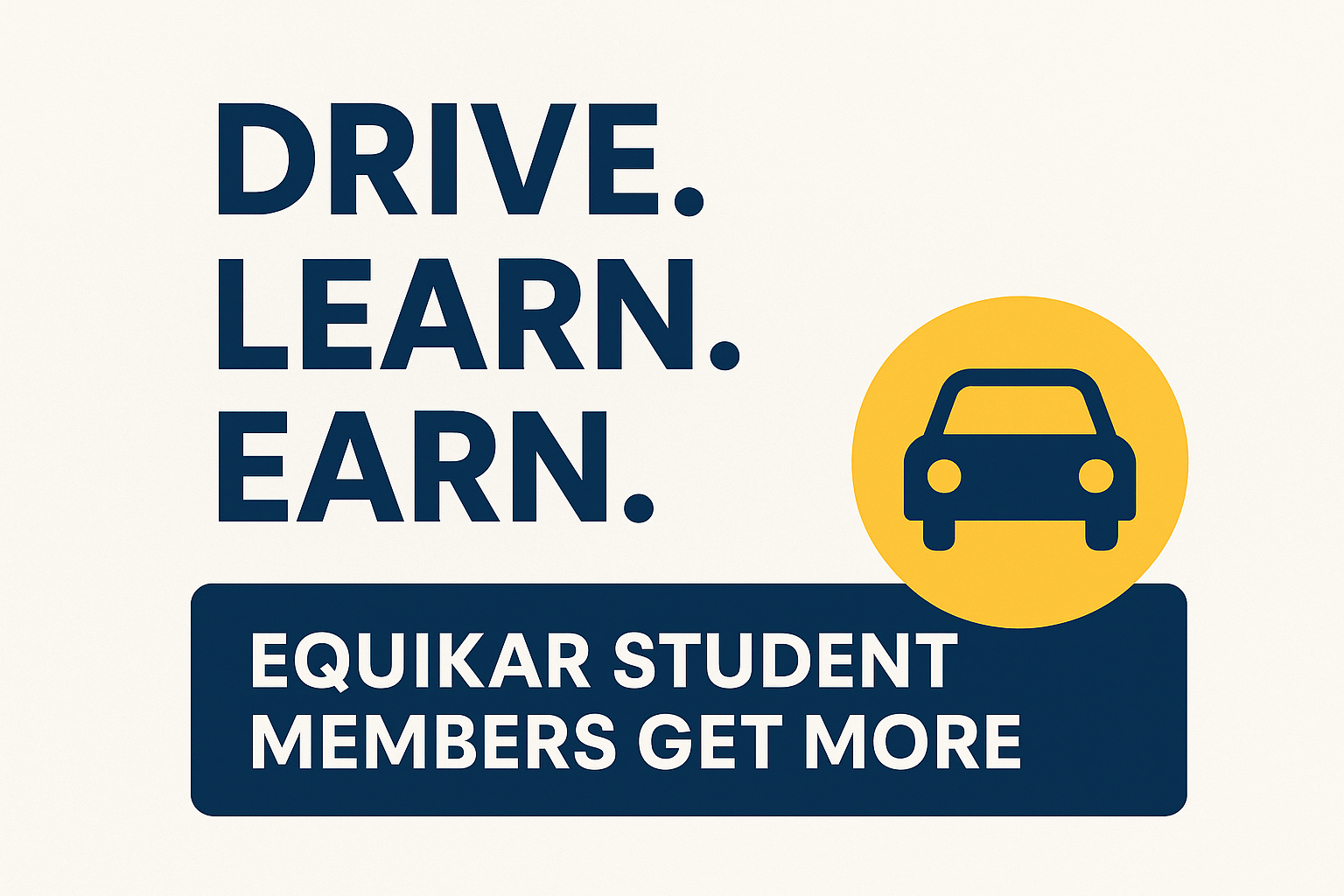 Drive, Learn, and Earn - Equikar Student Portal Illustration